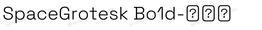 SpaceGrotesk Bo1d字体转换